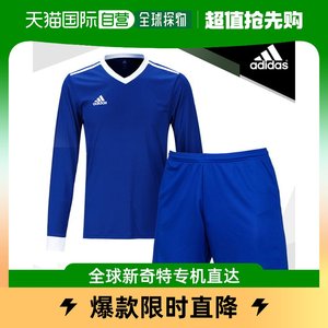 韩国直邮Adidas 衬衫 [阿迪达斯] 运动服 长袖 短裤 包装(蓝色)