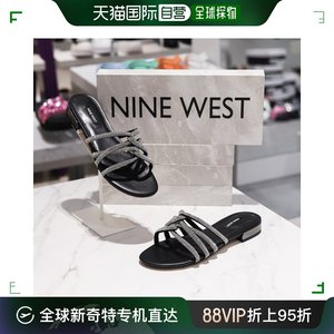 韩国直邮[NINE WEST] [九西] IRIA5 拖鞋 NW382 黑色