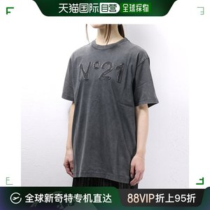 日本直邮N21 numero ventuno 复古 T恤 T恤棉质短袖圆领儿童女式