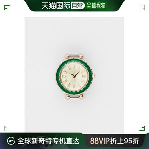 日本直邮NOJESS 女士复古风格绿色手表 配色独特 真皮表带 精致罗