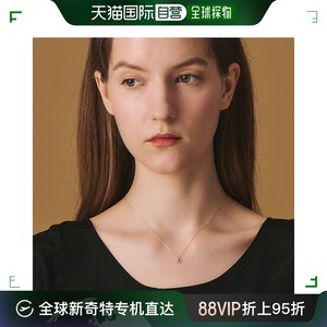 日潮跑腿Agete阿卡朵 女款K10字母K钻石项链 金 40cm 10233123426