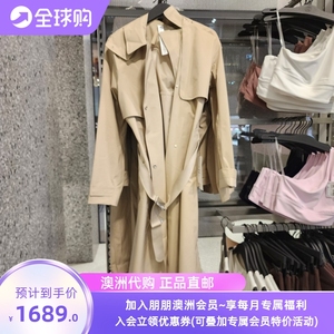 朋朋澳洲lululemon Always There Trench Coat女休闲收腰长款风衣