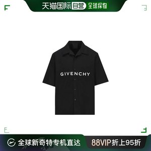 香港直邮Givenchy 纪梵希 男士 标志印花短袖衬衫 BM60T51YC8