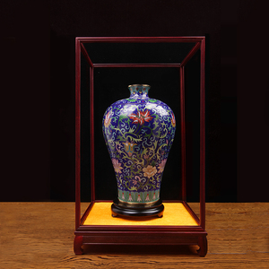送老外手工艺品北京景泰蓝花瓶铜胎掐丝珐琅中国特色礼物摆件包邮