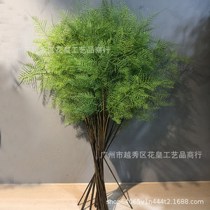 新仿真文竹 中式家居花艺软装绿植盆栽蕨类植物摄影道具植毛叶