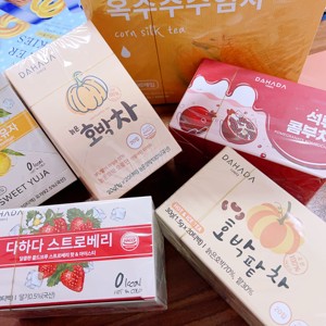 韩国进口DAHADA茶包南瓜红豆柚子草莓石榴玉米须茶冷热冲泡茶袋装