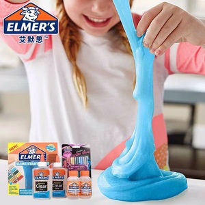 ELMER'S美国艾默思魔法黏胶套装儿童史莱姆套装手工水晶泥魔法液儿童益智手工玩具美国牛头胶水套装