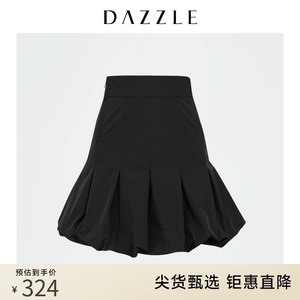 DAZZLE地素奥莱夏季小众个性高腰云朵灯笼半身裙短裙女