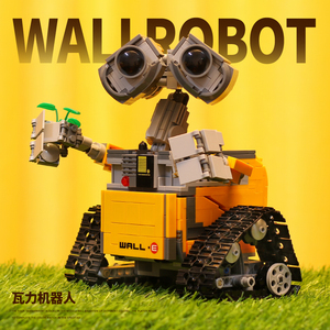中国积木兼容乐高WALL-E瓦力机器人总动员益智拼装模型玩具礼物