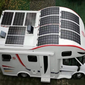 骉阳100W柔性太阳能板房车车顶用发电系统车载充电12V24V各类电池