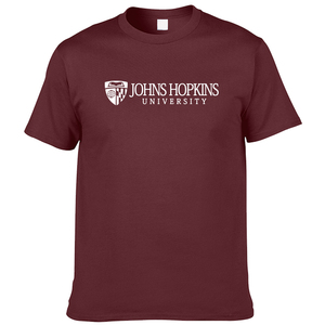美国名牌大学短袖T恤约翰霍普金斯纪念品衫Johns Hopk男女同款q