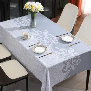 新款桌布免洗防水防油防烫台布轻奢高级感长方形餐桌布饭桌茶几垫