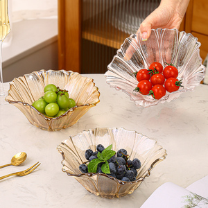 透明玻璃碗家用甜品小碗创意北欧风家用水果沙拉碗高颜值冰淇淋碗