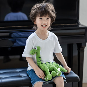 儿童立体t恤动物恐龙衣服夏季男童夏装宝宝短袖纯棉上衣卡通图案