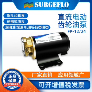 surgeflo小型电动齿轮油泵正反转抽柴油润滑油泵直流加油设备机器