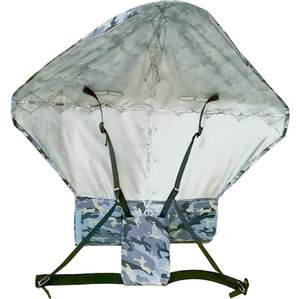 背包伞免手持遮阳带折叠双肩手撑的雨伞不用户外登山包可背式伞。