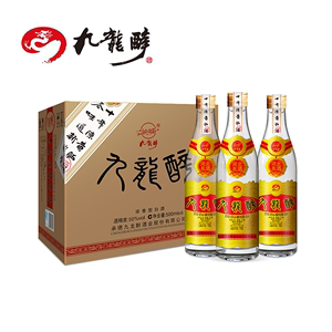 承德九龙醉 黄贴酒50度500ml*6瓶装整箱高度白酒粮食酒浓香型