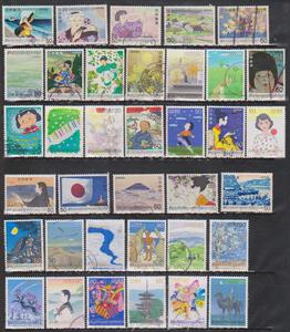 日本邮票流行歌曲我喜欢的歌信销36枚大全五线谱音乐民歌