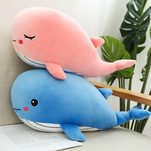 可爱小鲸鱼公仔毛绒玩具蓝鲸玩偶睡觉抱枕床上女孩男孩陪睡布娃娃