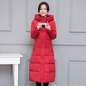 羽绒棉服女2022冬季新款韩版棉衣中长款过膝加厚时尚女装棉袄外套