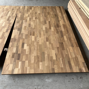 缅甸柚木指接板衣橱柜木料板 纯实木板料台面家具工艺木制品柜门