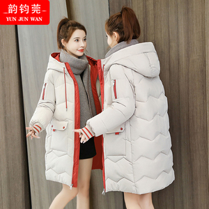 羽绒棉服少女生冬装2024新款初中高中学生韩版宽松中长款棉衣外套