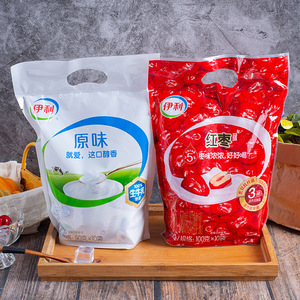 伊利红枣酸奶100gx20袋/10袋营养早餐发酵乳袋装风味酸奶