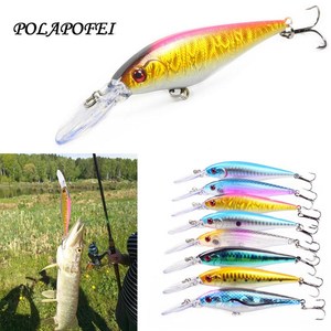 8pcs Wobbler Fishing Fish Lure Minnow Pike Salmon Artificial