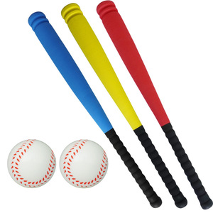儿童棒球棍软式海绵塑料幼儿园垒球棒玩具橡胶道具训练套装棒球棒