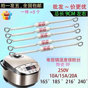电饭锅陶瓷熔断器温度保险丝RF10A15A20A165度185度216度240度