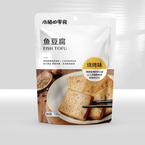【满100减20】小梅的零食鱼豆腐108g烧烤味独立包装网红零食