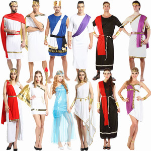万圣节成人古希腊罗马角斗士雅典公主服装成人儿童古罗马武士服装