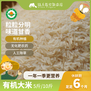 绿手指有机农园邹子龙有机大米籼米优质新胚芽米5kg这货哪来的