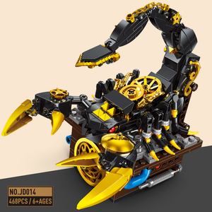 昆虫积木系列机械螳螂蝎子儿童机甲模型6-14岁男孩10拼装玩具礼物