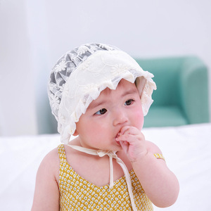 Summer thin lace cool baby hat baby hat palace style cute la