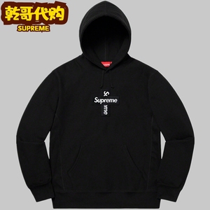 Supreme 20FW Cross Box Logo Hooded十字架刺绣连帽情侣卫衣男女