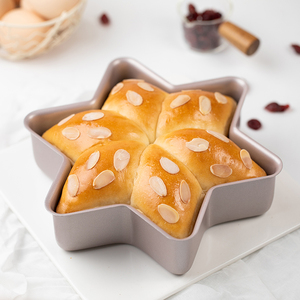 学厨面包模具六角形星星圣诞节芝士慕斯海绵蛋糕面包模具烘焙烤盘