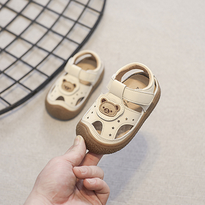 婴儿凉鞋男宝宝学步鞋1一2岁夏季镂空儿童鞋软底透气女小童机能鞋