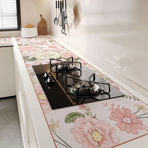 厨房灶台保护垫防水防油防烫隔热橱柜台面专用防脏垫免洗皮革桌垫