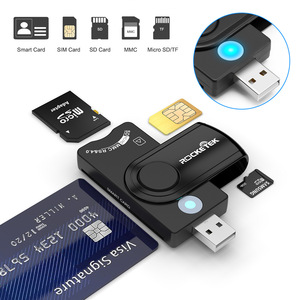 新品USB2.0报税IC智能读卡器SD TF SIM卡多种功能Smartcard读卡器