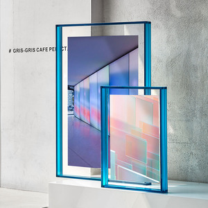 洗照片做成相框亚克力展示挂墙照片框双面玻璃透明定制装裱画框