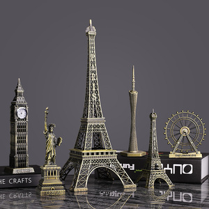 巴黎埃菲尔铁塔模型装饰品摆件创意家居摆设卧室客厅小酒柜电视柜