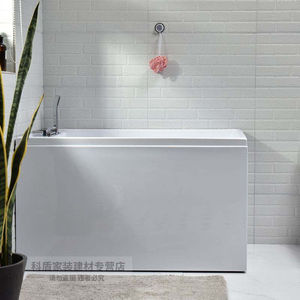 浴缸迷你家用深泡小户型薄边日式网红亚克力浴池0.9-1.5左群空缸