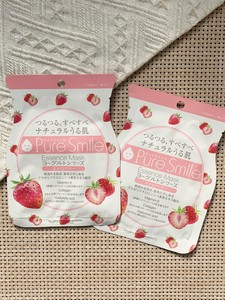 日本Pure Smile酸奶草莓精华面膜补水保湿滋润提亮紧致细嫩焕肤