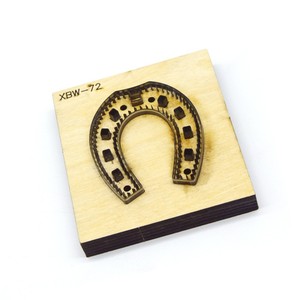西伯文刀模马蹄铁匙扣摆件手工DIY礼物形状可定制皮革成型板形