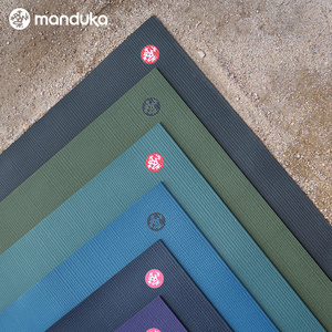 Manduka PRO6mm青蛙瑜伽垫专业防滑耐磨加厚传奇黑垫家用健身垫子