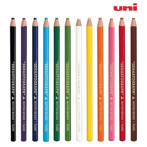 日本进口UNI三菱7600 环保特种油性拉线卷纸标记号笔多用工业蜡笔