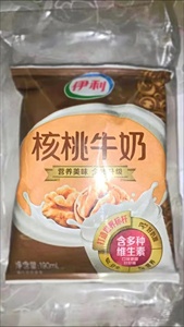 伊利核桃牛奶190ml*16袋无菌枕硬纸袋独立包装一整箱早餐食品