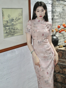 夏季新中式国风改良旗袍连衣裙高端精致温婉优雅气质仙女气质长裙