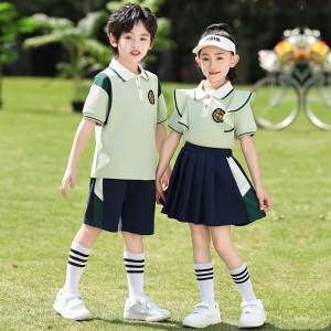 幼儿园园服夏季大班毕业照服装儿童校服小学生班服夏天运动会服装